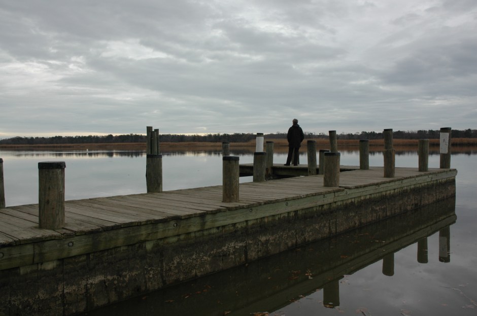 Pier, Patuxent River at the boat ramp. Photo: Margaret Yocom, 2013.